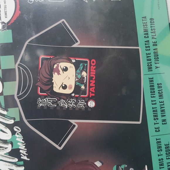 Demon Slayer Tanjiro Kamado Pop! & Tee Set Target Exclusive - Brand New Sealed - Picture 3 of 7